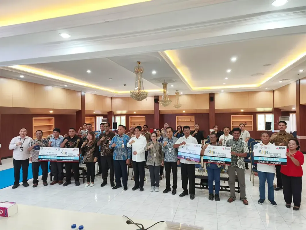 Akselerasi Ekonomi Sektor Perikanan Bitung, BSG Bersama OJK dan Pemkot Bitung Tandatangani MoU Program Pengembangan Ekonomi Daerah