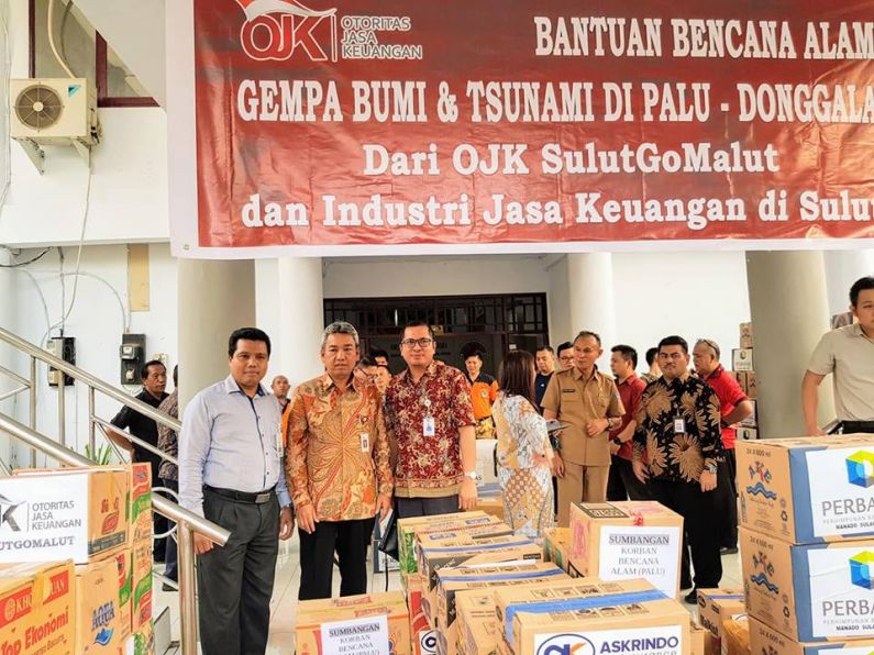 Bank SulutGo bantu ringankan beban Palu-Donggala