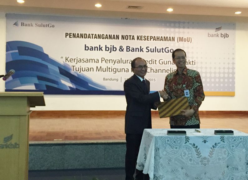 Bank SulutGo dan Bank BJB tandatangani MOU kerjasama Channeling