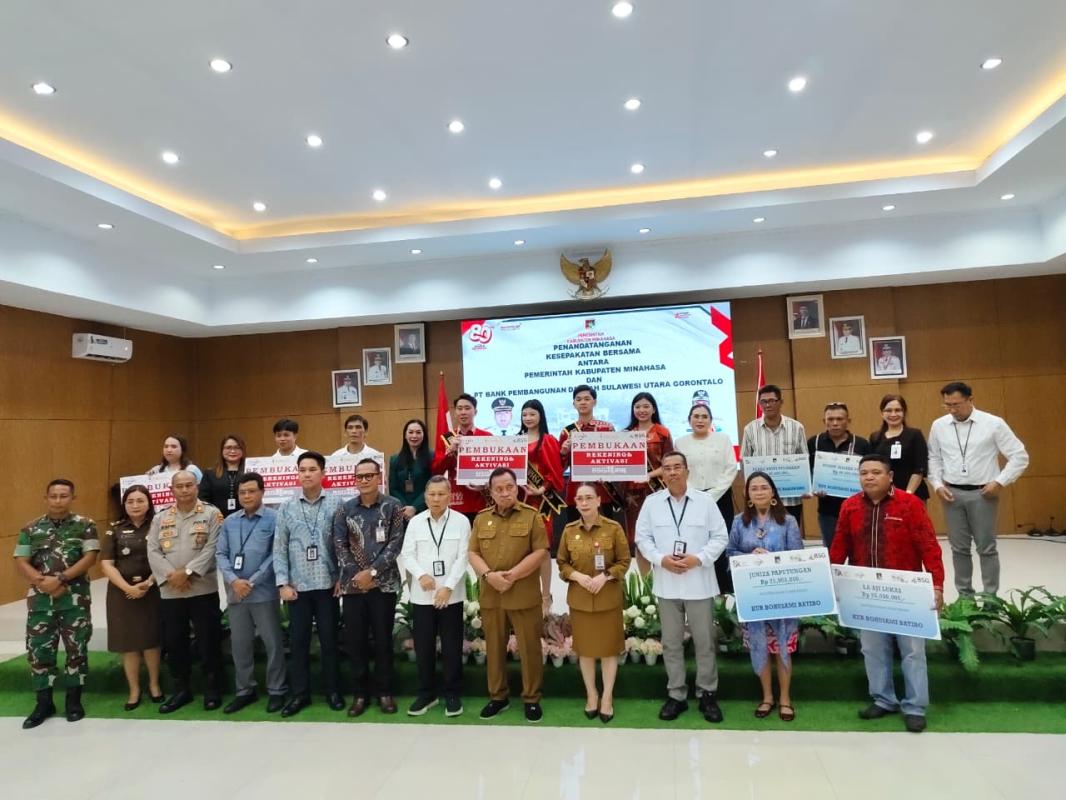 Bank SulutGo dan Pemkab Minahasa Launching KUR "Bohusami", Dukung Penuh UMKM Lokal