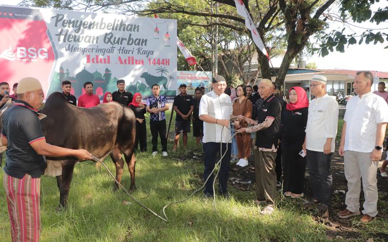 Bank SulutGo Donasikan 16 Sapi Sebagai Hewan Qurban Dalam Perayaan Idul Adha 1444 Hijriah