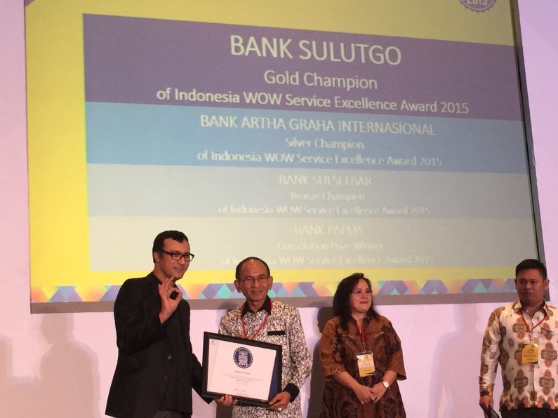 Bank SulutGo raih emas pada WOW Service Excellence Award