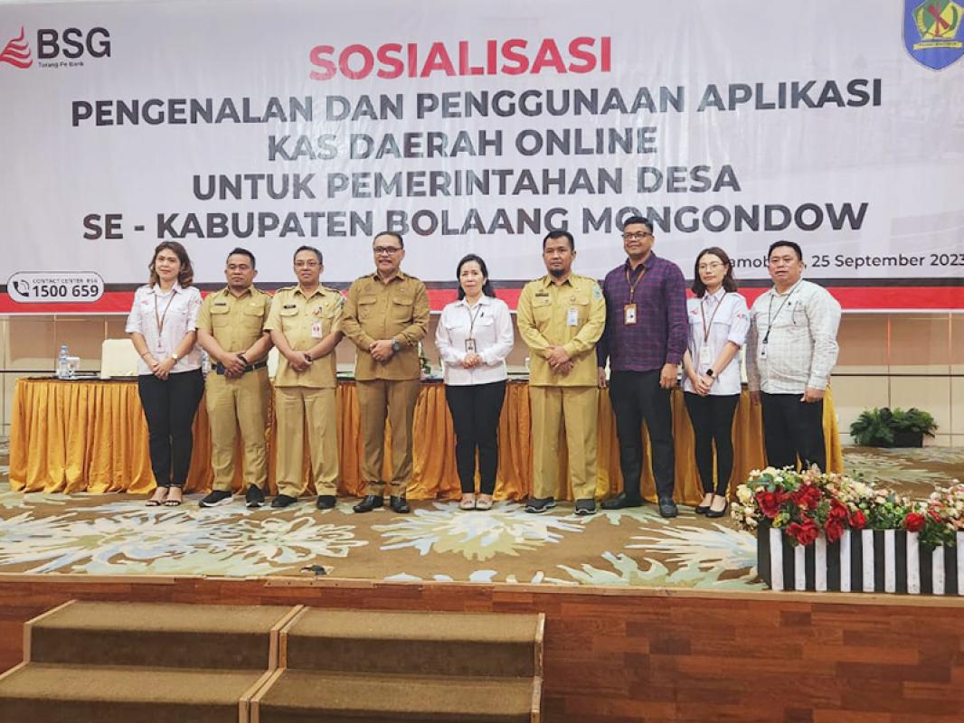 Bank SulutGo Sosialisasikan Aplikasi Kas Daerah Online kepada Pemerintah Desa Kabupaten Bolaang Mongondow