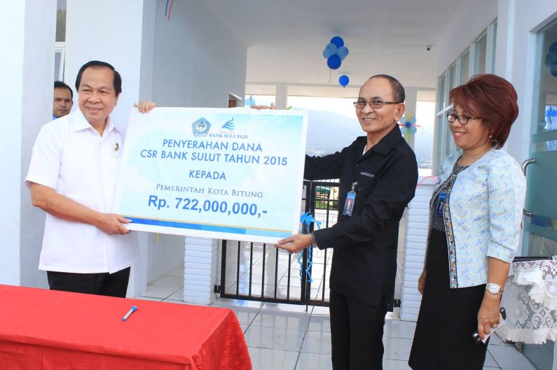 Bitung Terima CSR 722 Juta dari Bank SulutGo