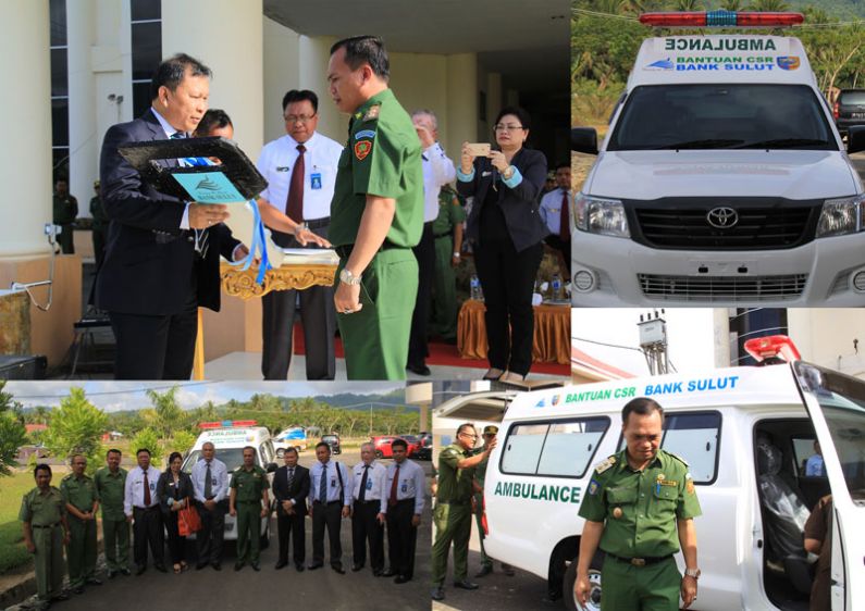 BS serahkan 1 unit Ambulance ke Pemkab Bolmut