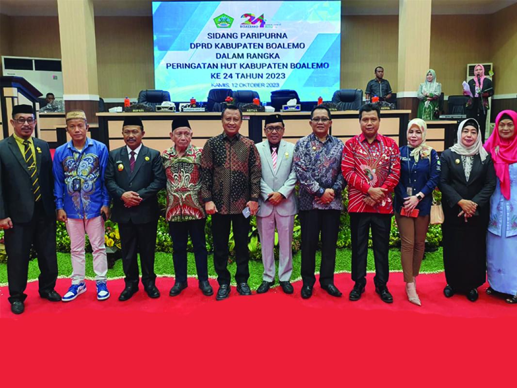 BSG Berpartisipasi Dalam Sidang Paripurna DPRD Kabupaten Boalemo Memperingati HUT ke-24 Kabupaten Boalemo Tahun 2023