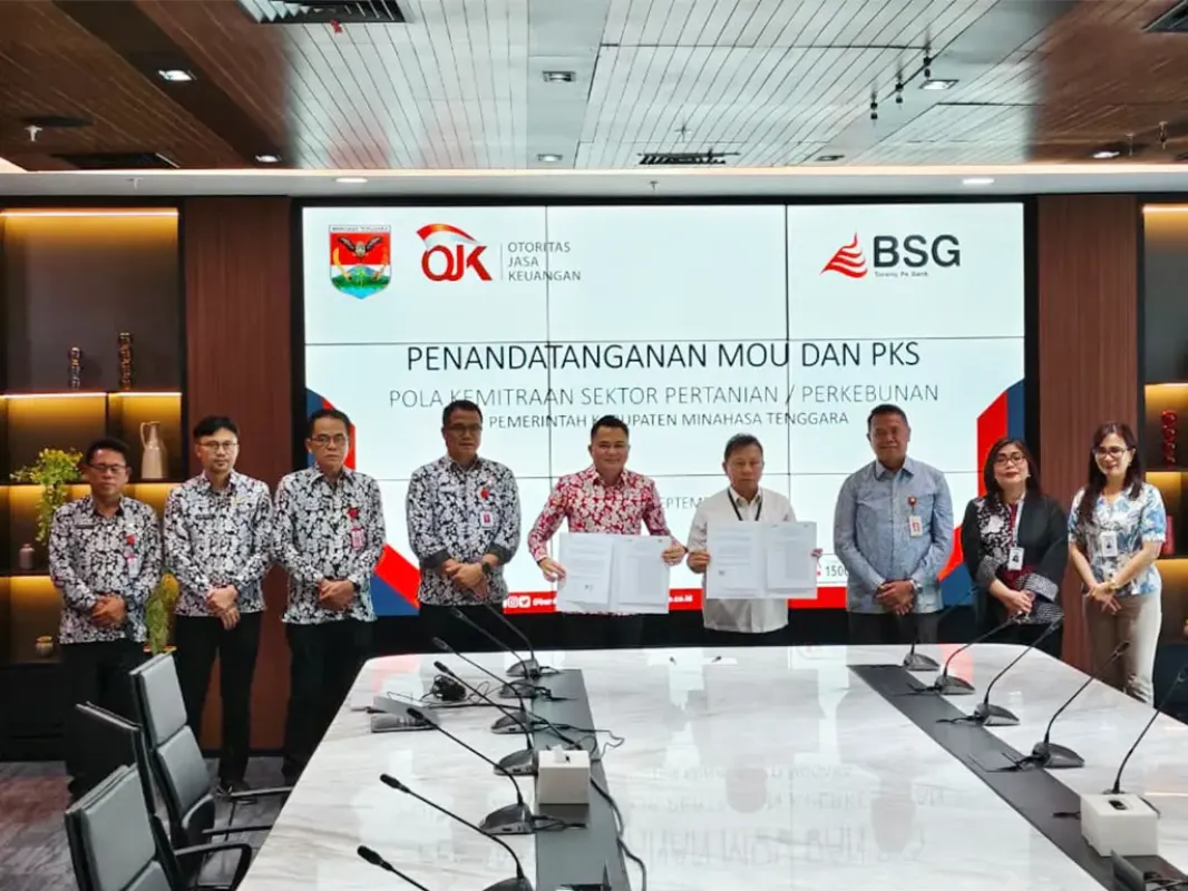 BSG Bersama Pemkab Mitra dan OJK Perkuat Sektor Pertanian Melalui MoU dan PKS Kemitraan