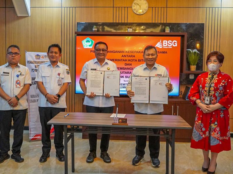 BSG MOU Pola Kemitraan UMKM dengan Pemkot Bitung