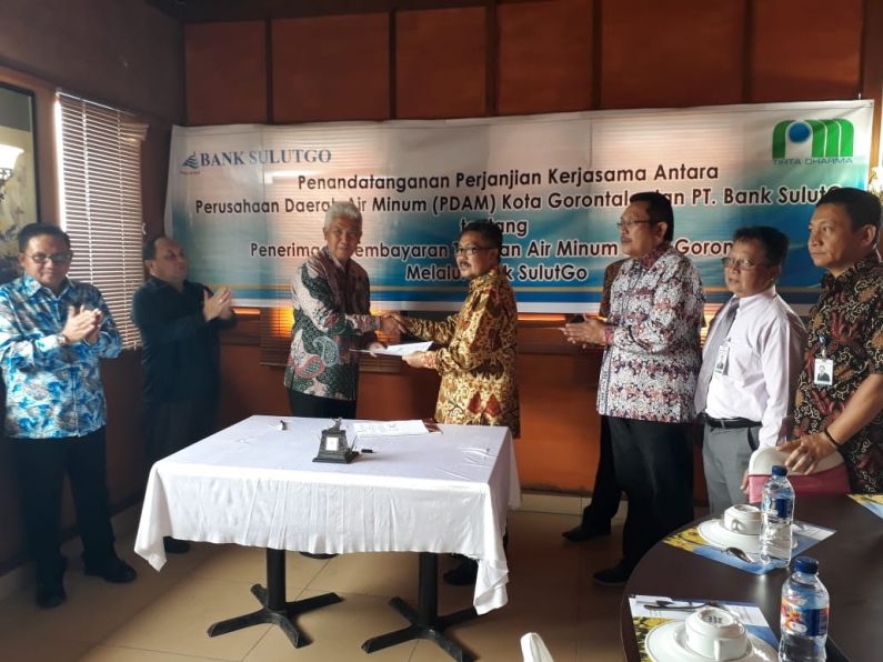 BSG tandatangani PKS pembayaran tagihan air minum Kota Gorontalo