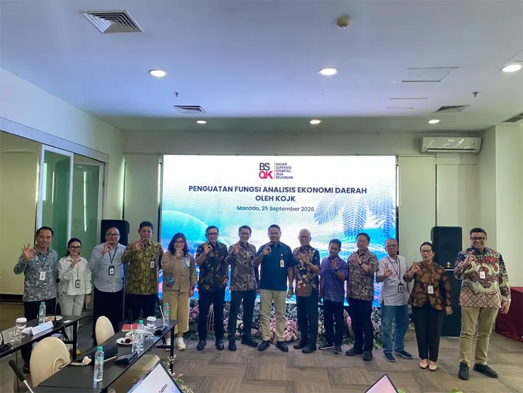 PENGUATAN FUNGSI ANALISIS EKONOMI DAERAH OLEH KOJK: SINERGI OJK DAN PT BPD SULUT GORONTALO (BSG) DORONG PERTUMBUHAN EKONOMI REGIONAL